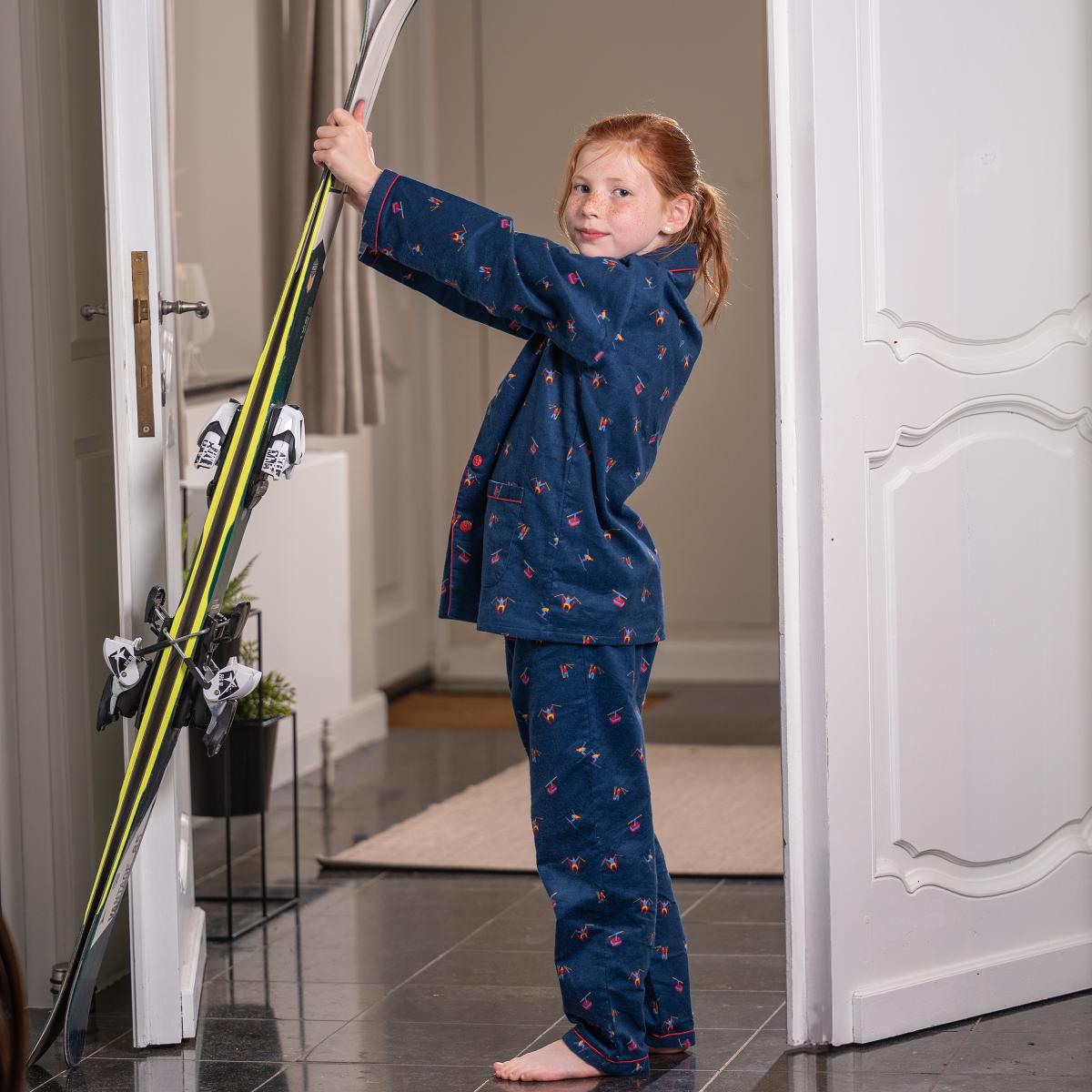 Flanellen pyjama - Kid - Blauw