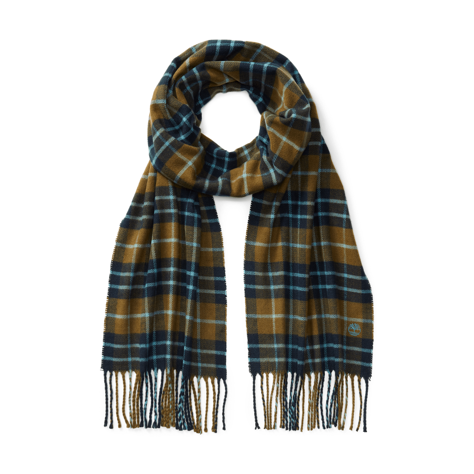 Plaid Smart Casual Scarf DARK OLIVE