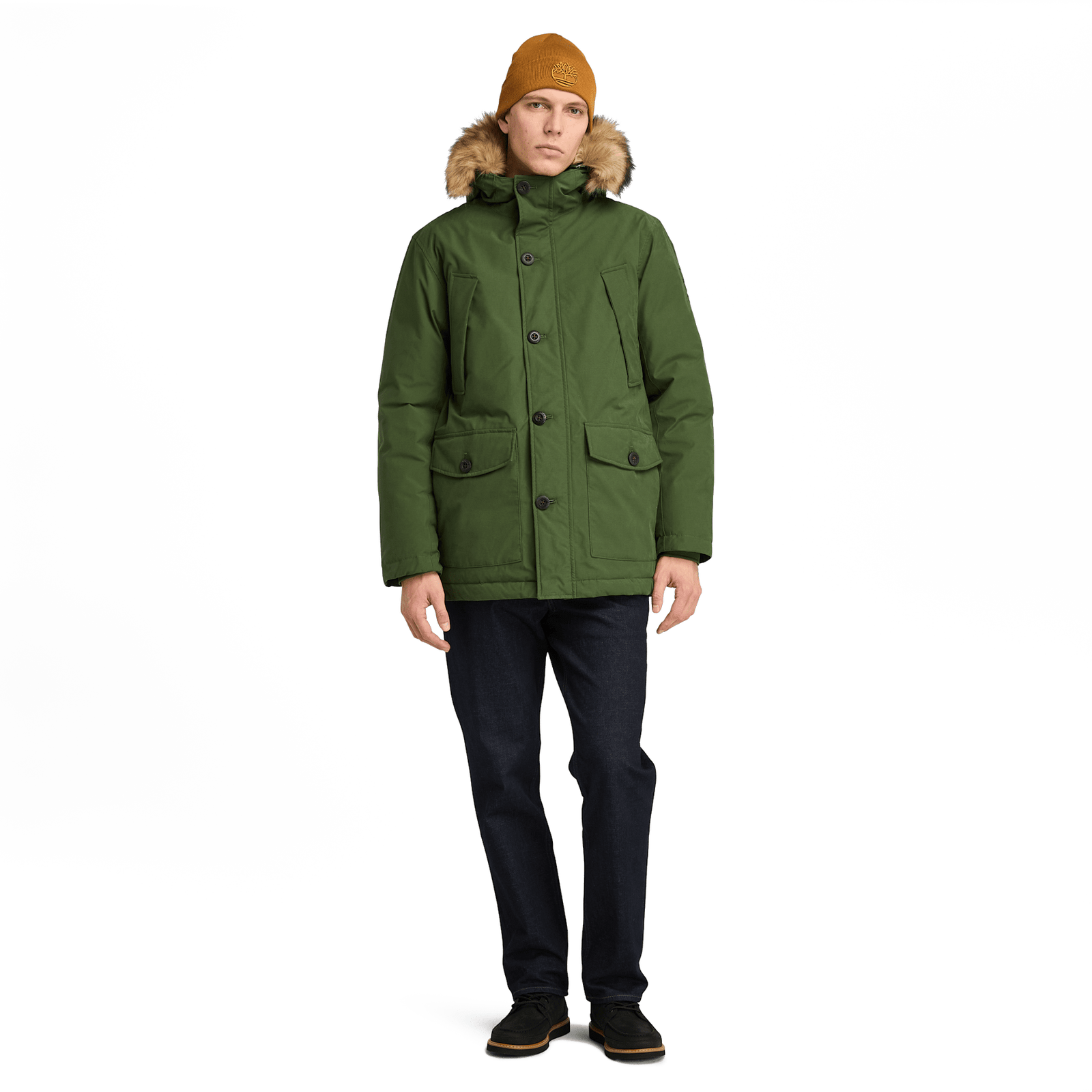 Scar Ridge Waterproof Parka Black Forest Green