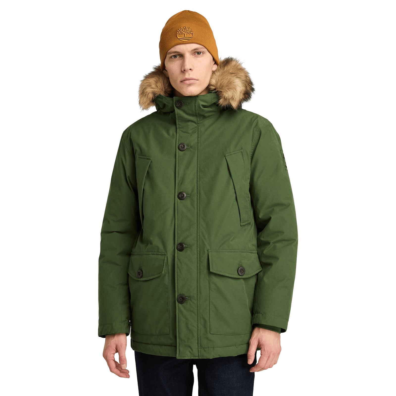 Scar Ridge Waterproof Parka Black Forest Green