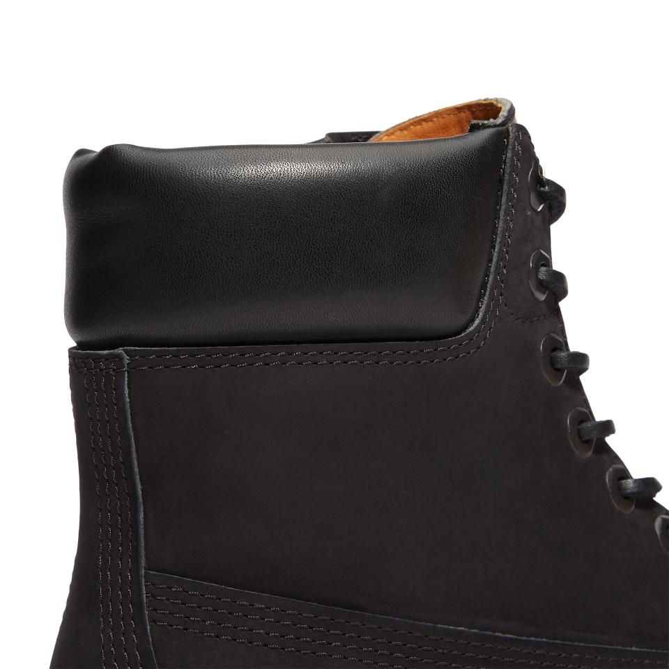 Timberland Premium 6 Inch Lace Up Waterproof Boot Black Nubuck