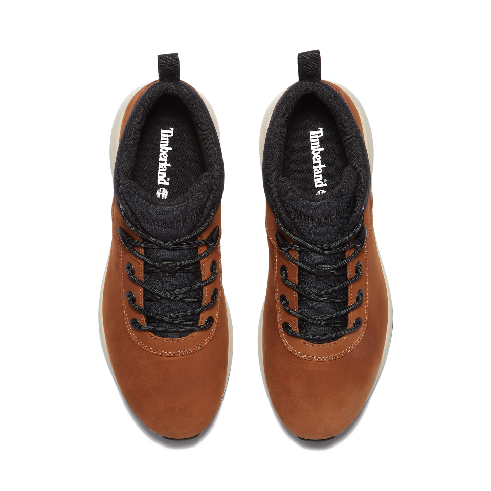 Sprint Basic Mid Lace Up Sneaker Rust Nubuck