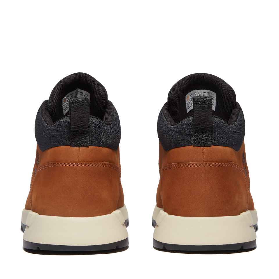 Sprint Basic Mid Lace Up Sneaker Rust Nubuck