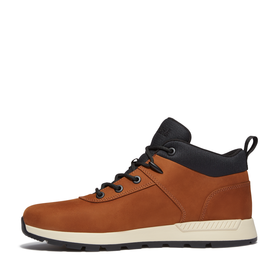 Sprint Basic Mid Lace Up Sneaker Rust Nubuck