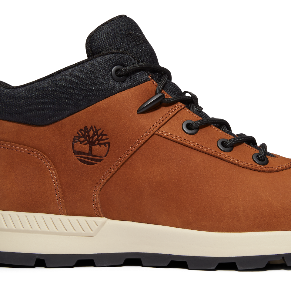 Sprint Basic Mid Lace Up Sneaker Rust Nubuck