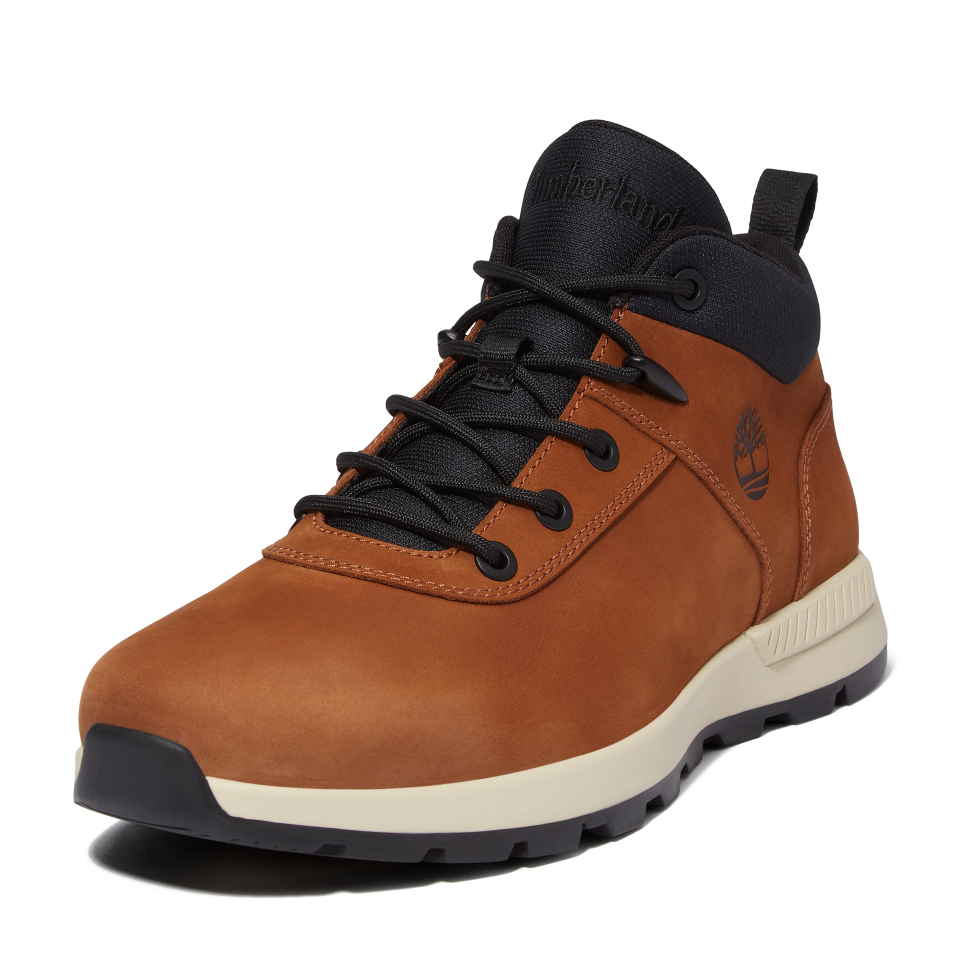 Sprint Basic Mid Lace Up Sneaker Rust Nubuck