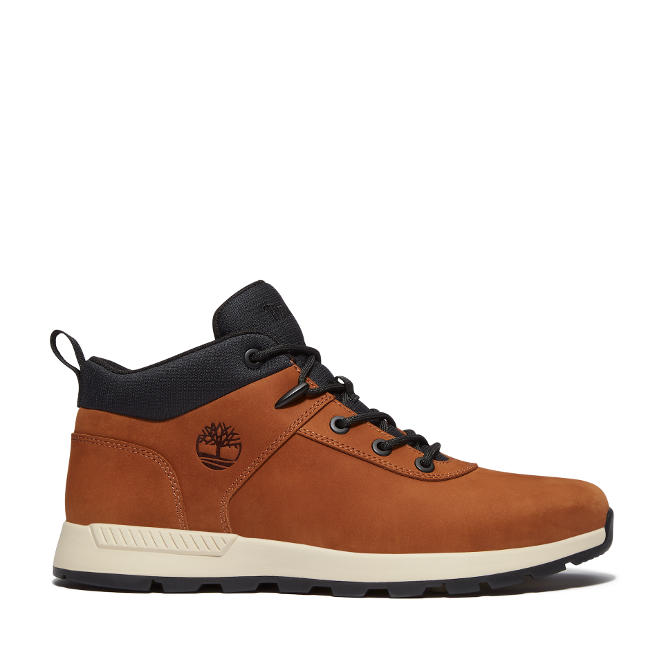 Sprint Basic Mid Lace Up Sneaker Rust Nubuck