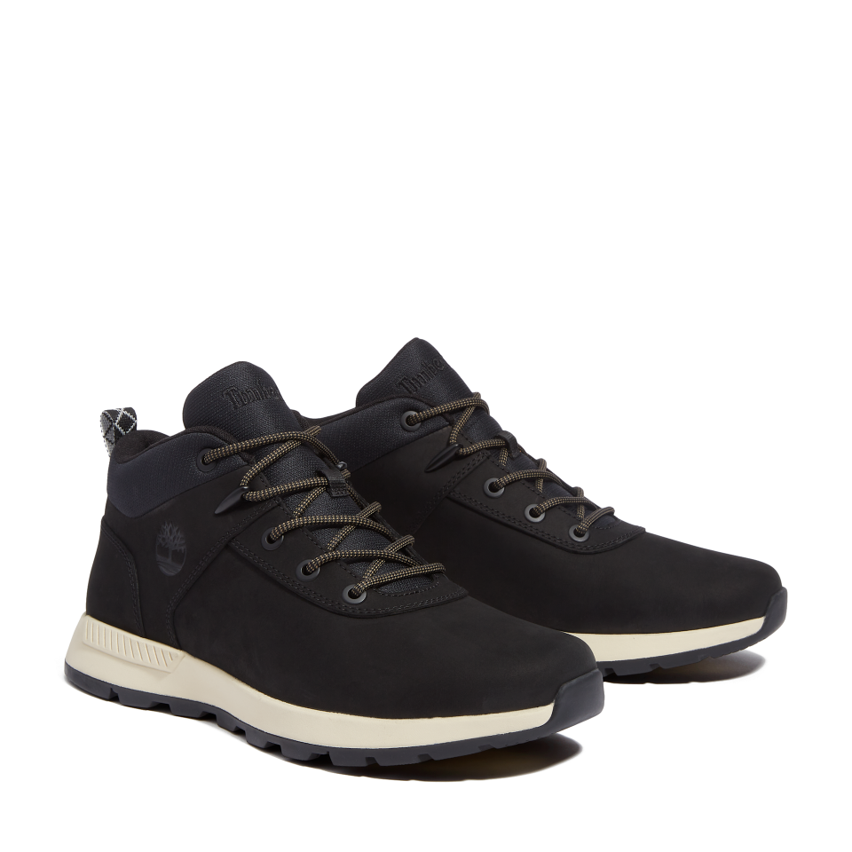 Sprint Basic Mid Lace Up Sneaker Black Nubuck W Black