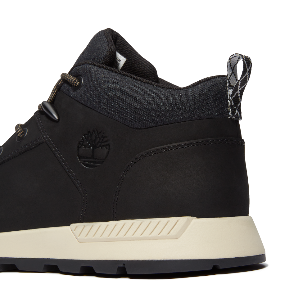 Sprint Basic Mid Lace Up Sneaker Black Nubuck W Black