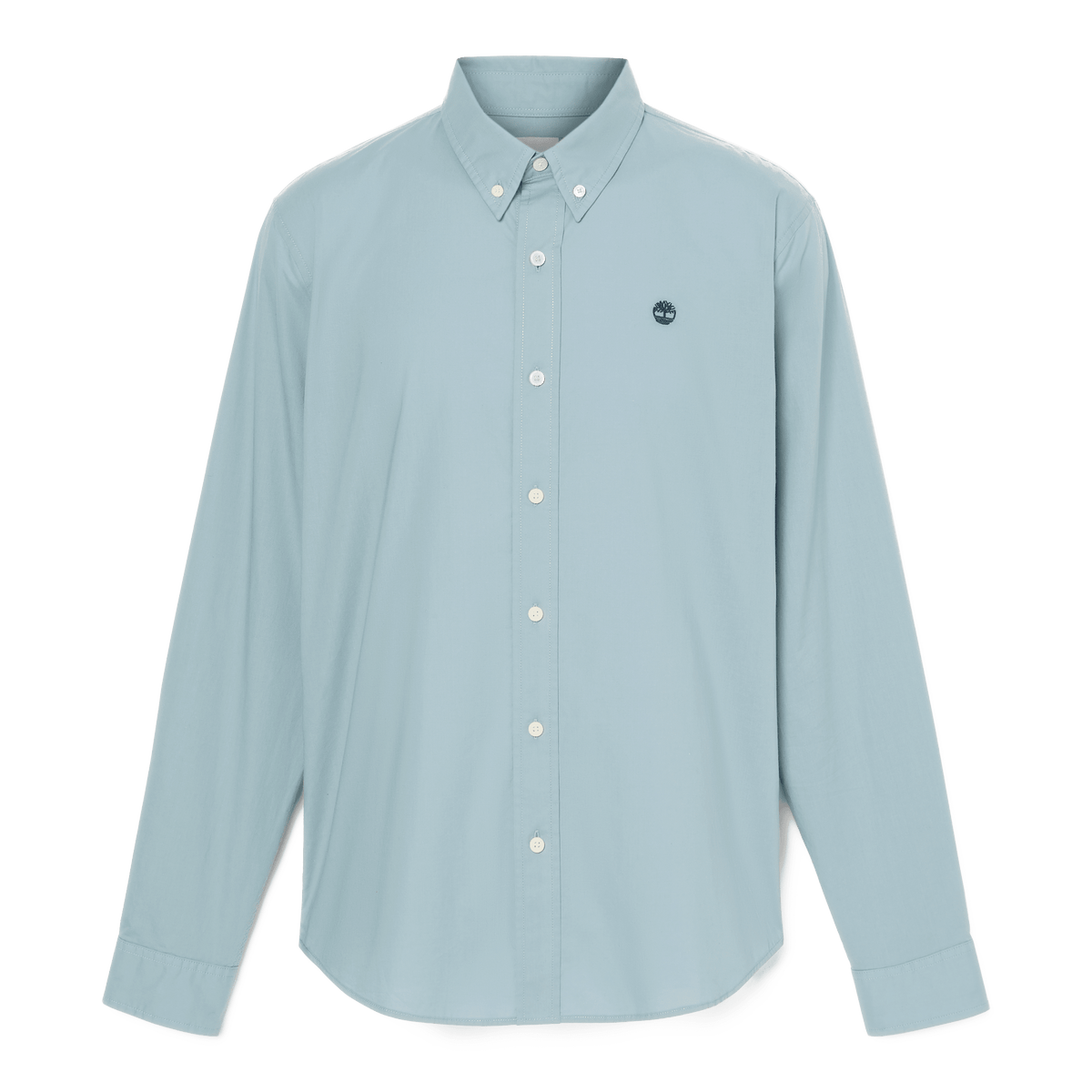 Saco River Solid Poplin Long Sleeve Shirt Citadel