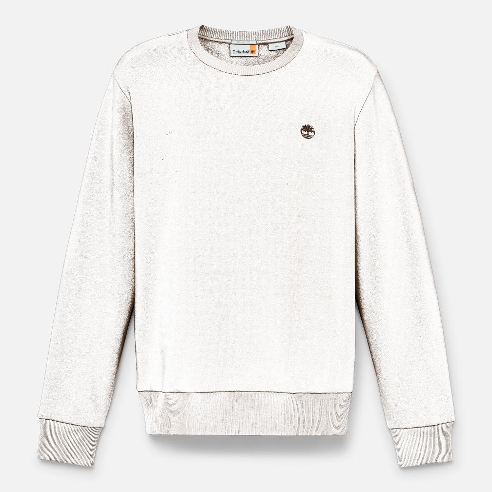 Oyster River Chest Logo Brushback Crew Neck Chocolate Chip