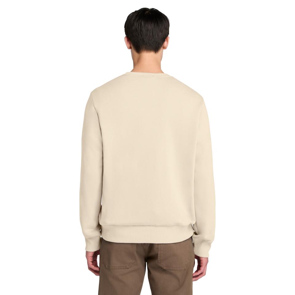 Oyster River Chest Logo Brushback Crew Neck Angora