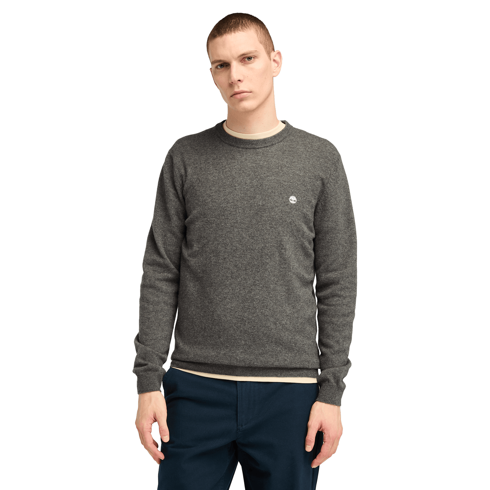Cohas Brook Merino Crew Sweater Dark Grey Heather
