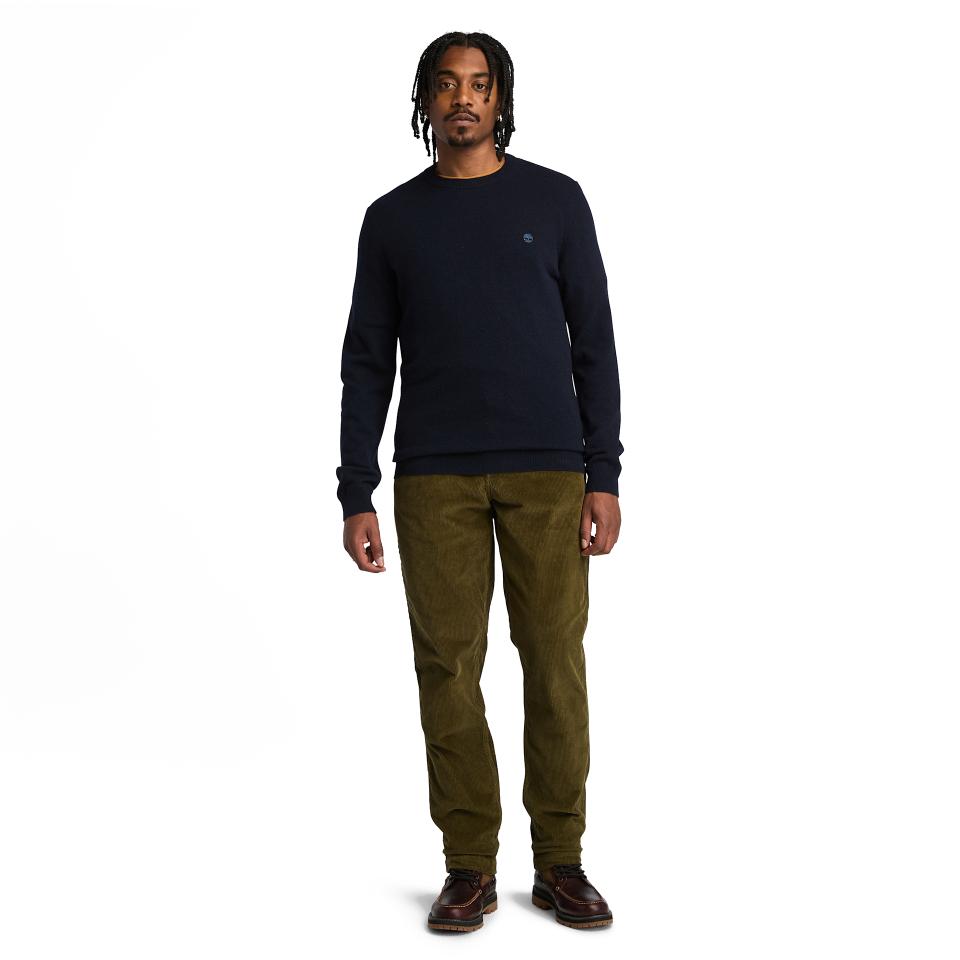 Cohas Brook Merino Crew Sweater Dark Sapphire/Dark Denim