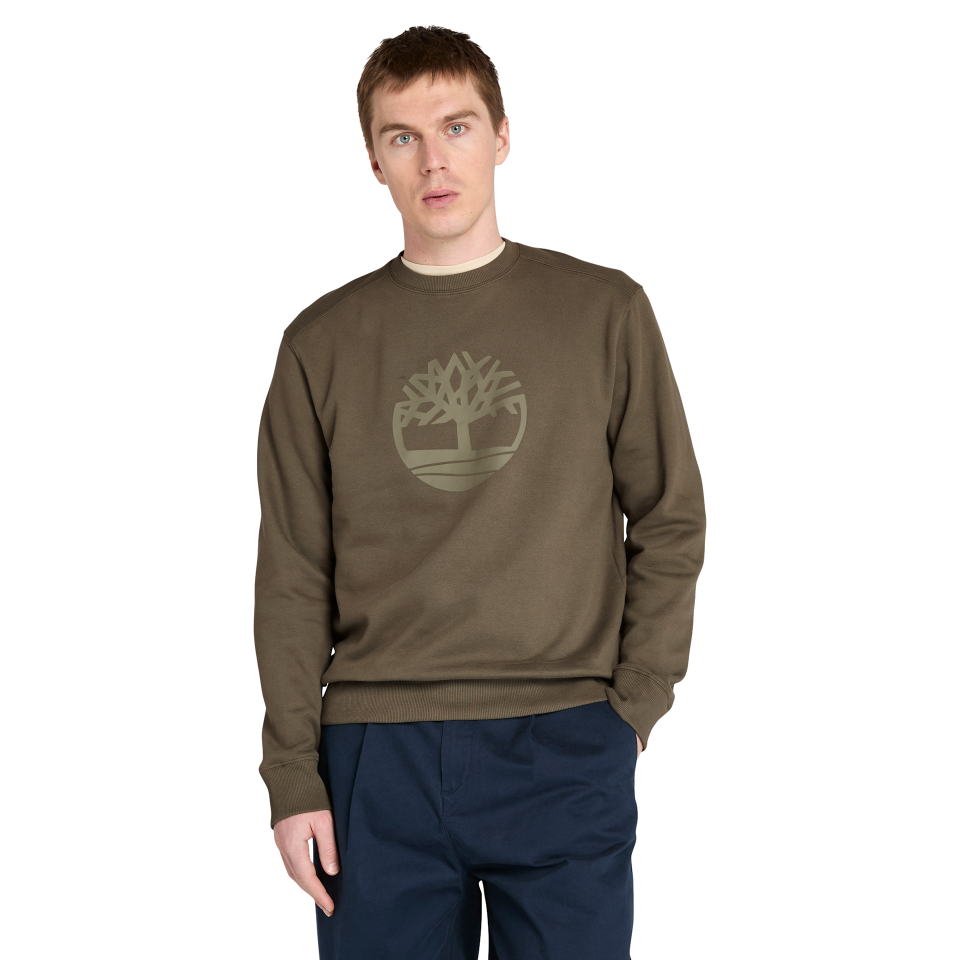 KENNEBEC RIVER Tree Logo Crew Neck Sweatshirt LEAF GREEN
