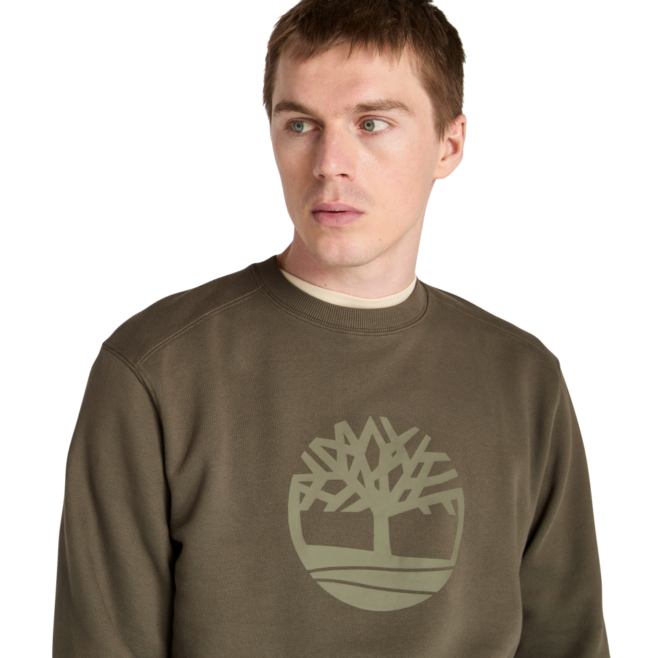KENNEBEC RIVER Tree Logo Crew Neck Sweatshirt LEAF GREEN