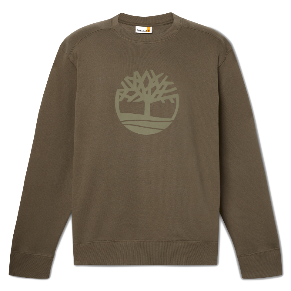 KENNEBEC RIVER Tree Logo Crew Neck Sweatshirt LEAF GREEN