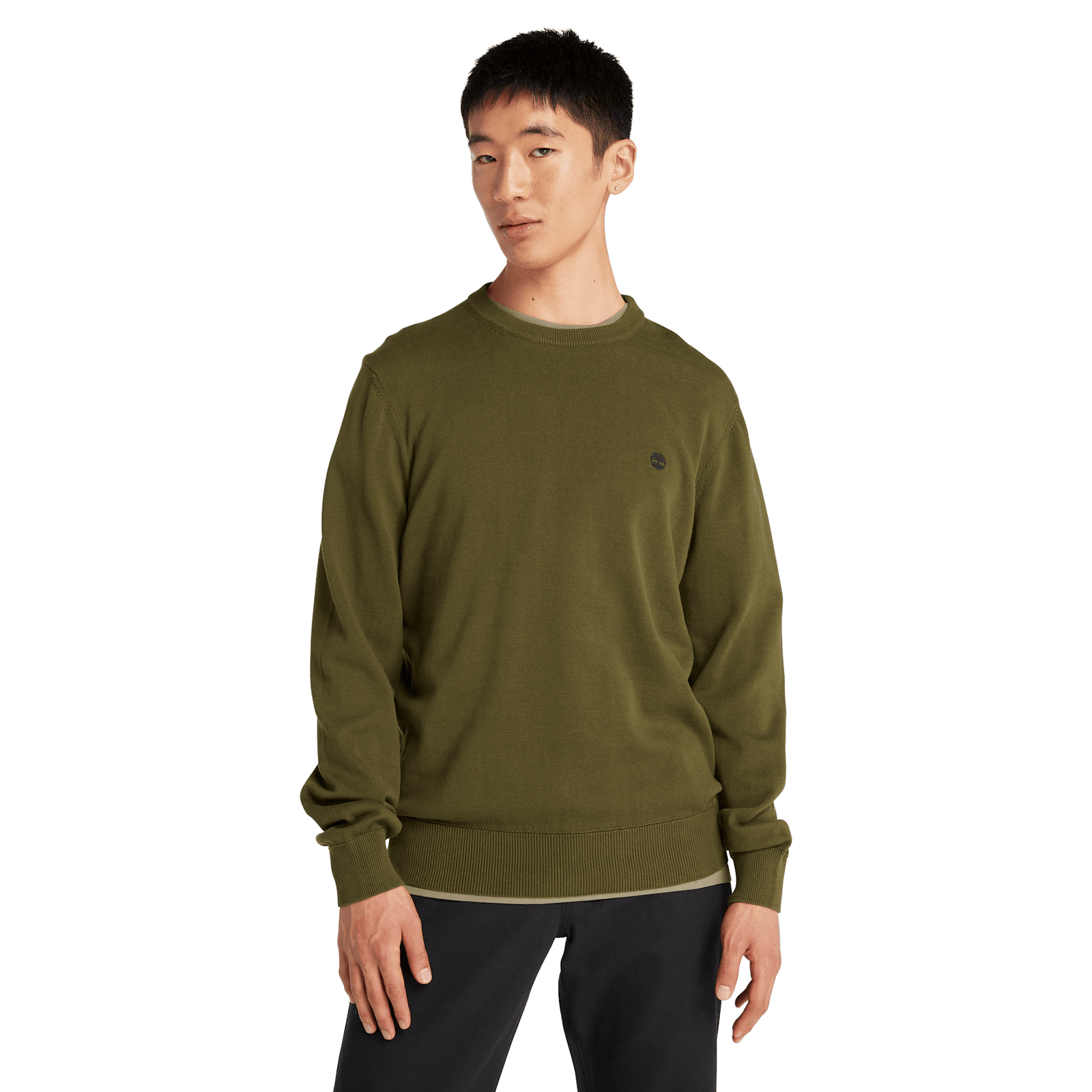 Williams River Cotton Yd Sweater Dark Olive