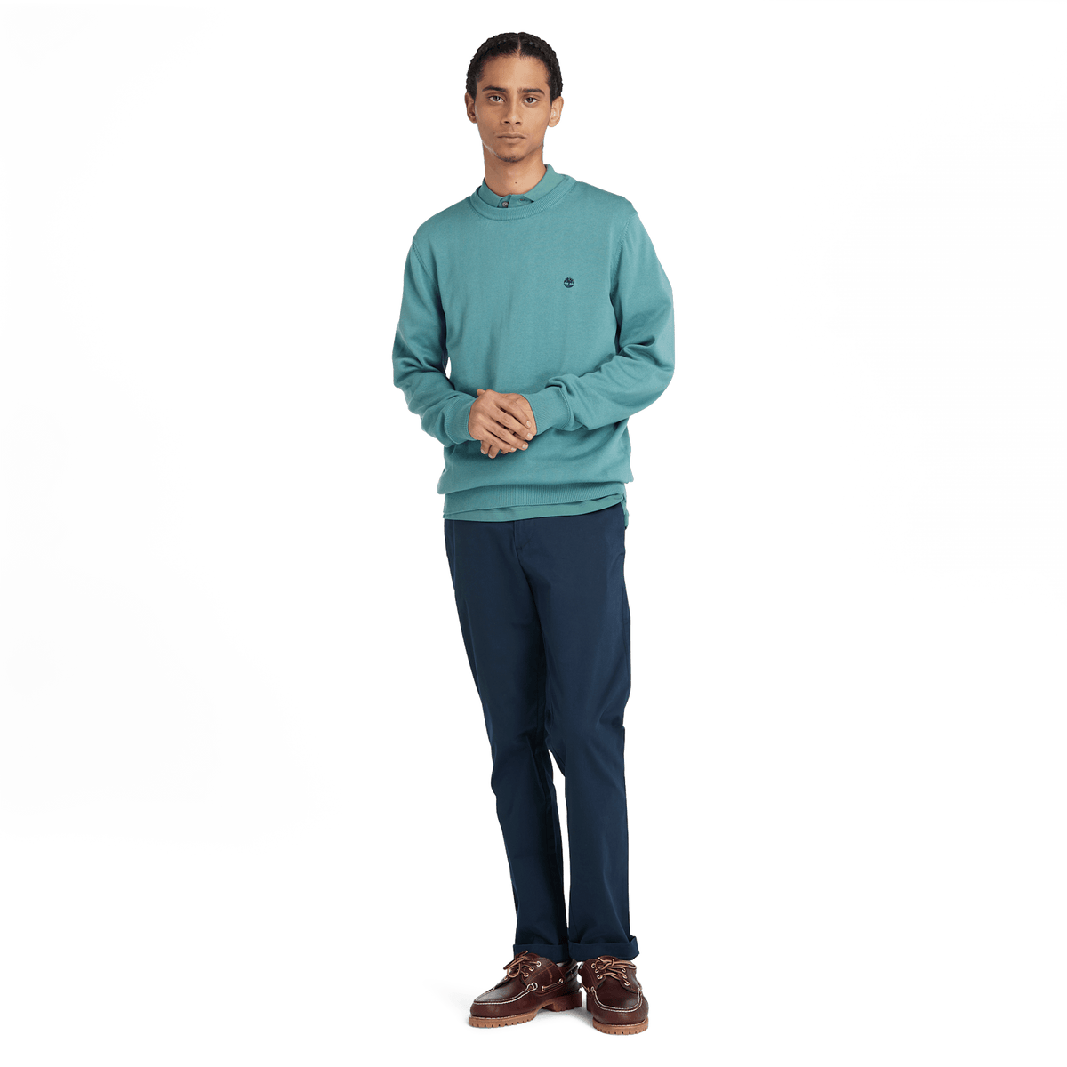 Williams River Cotton Yd Sweater Sea Pine