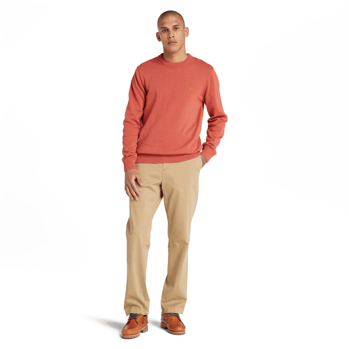 Williams River Cotton Yd Sweater Chili Oil-App