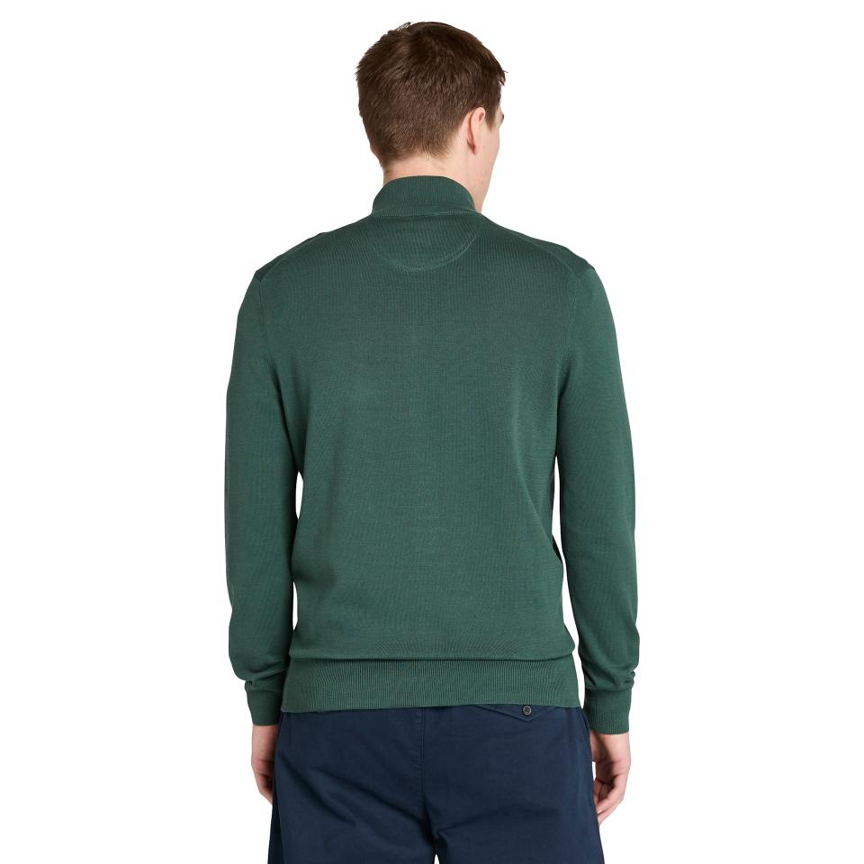 Williams River Cotton Yd Full Zip Sweater Green Gables
