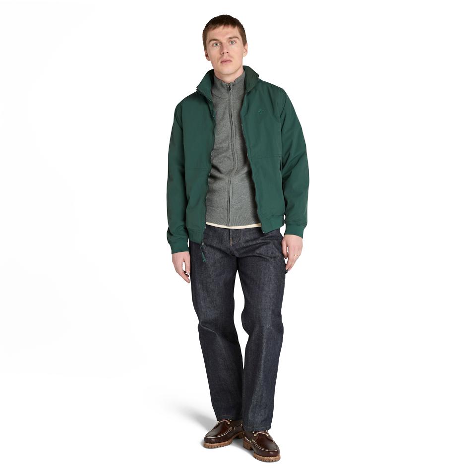 Williams River Cotton Yd Full Zip Sweater Dark Grey Ht-Obsidian