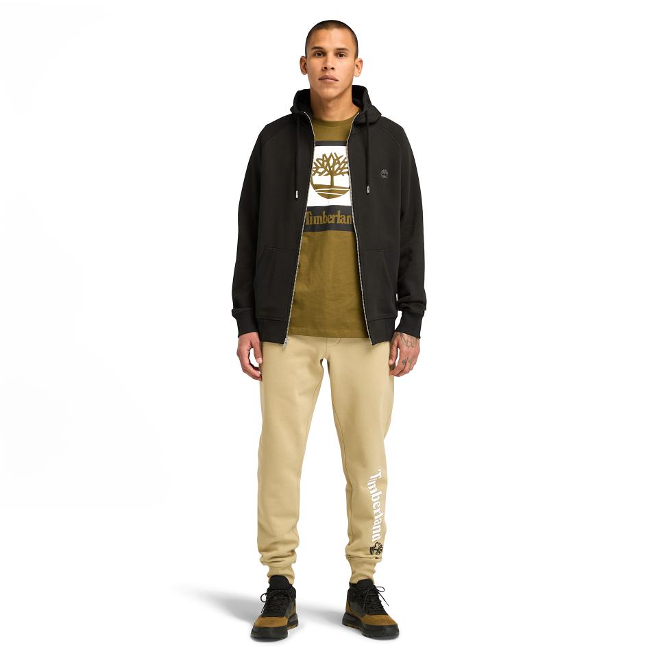 Exeter River Brushed Back Full Zip Hoodie Black/Pavement