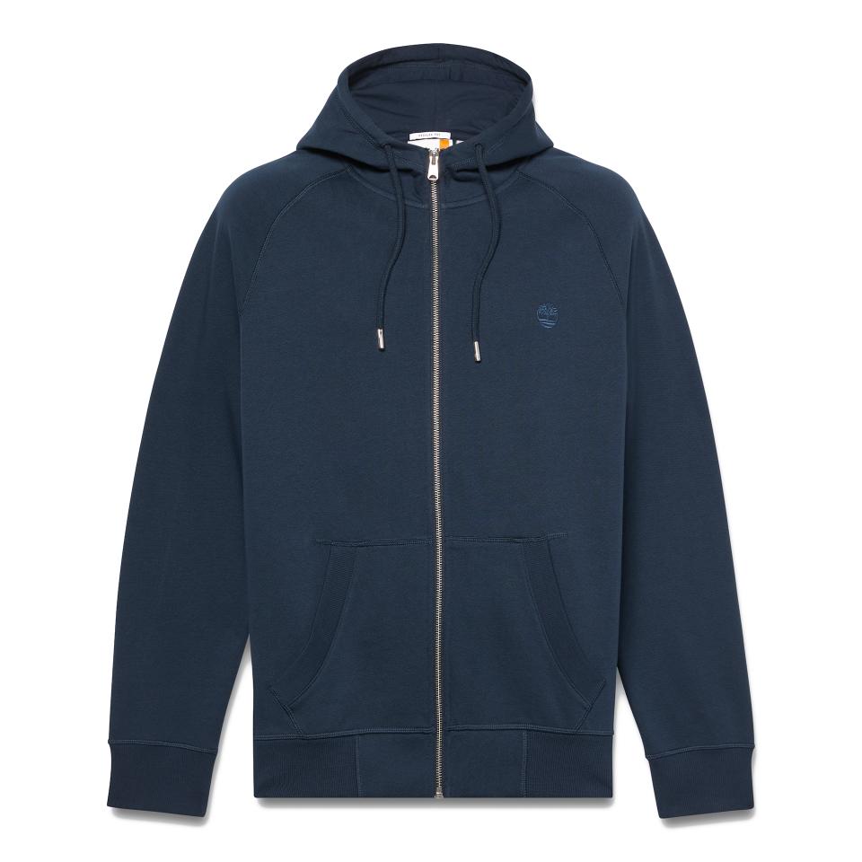 Exeter River Brushed Back Full Zip Hoodie Dark Sapphire/Dark Denim