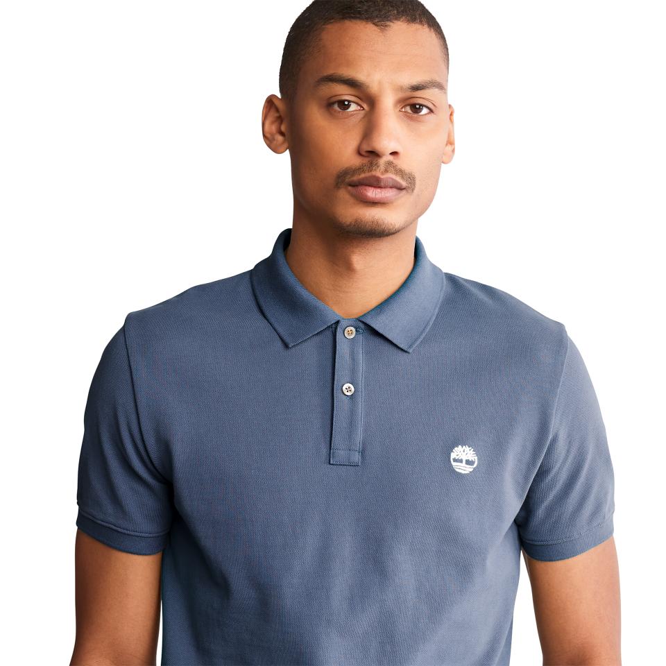Oyster River Chest Logo Ss Polo (Slim) Dark Denim
