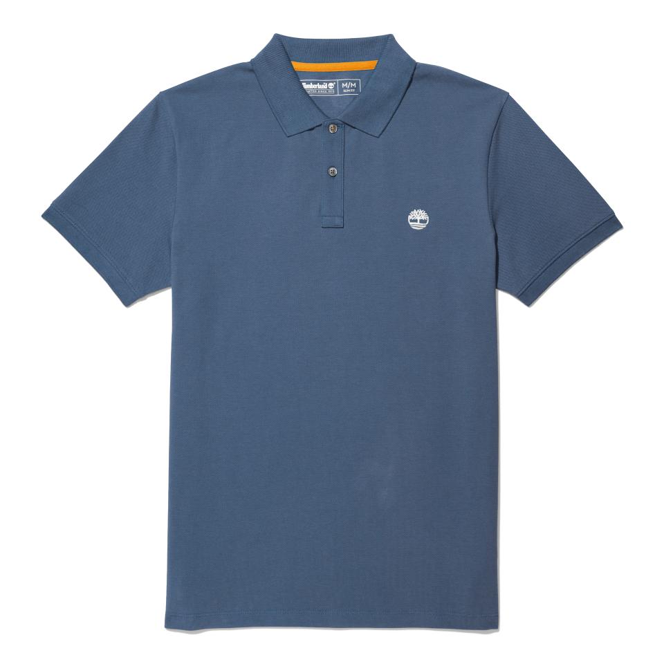 Oyster River Chest Logo Ss Polo (Slim) Dark Denim