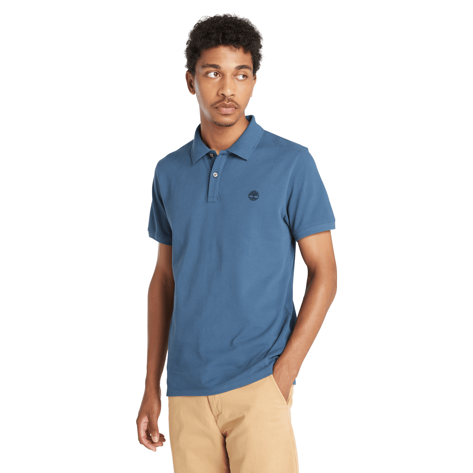 Oyster River Chest Logo Ss Polo (Slim) Dark Denim