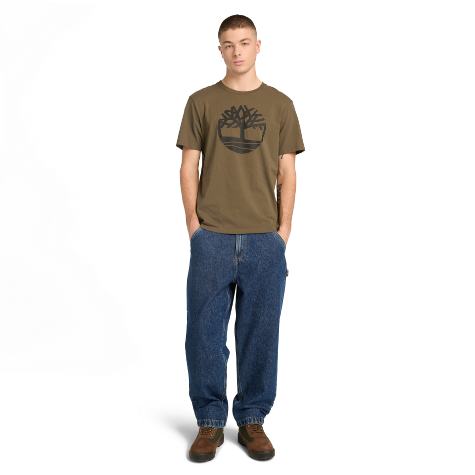 KENNEBEC RIVER Tree Logo Short Sleeve Tee LEAF GREEN