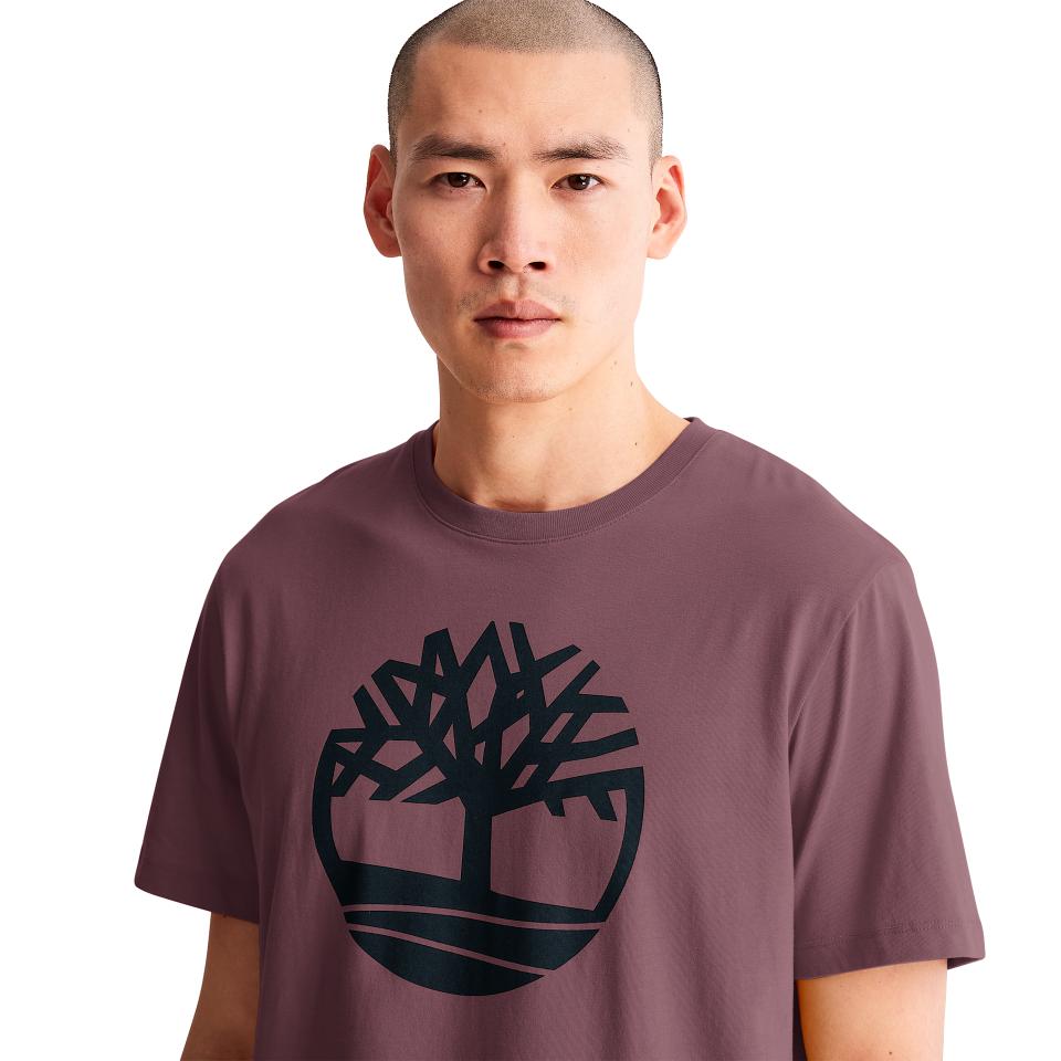 Tree Logo Short Sleeve Tee Eggplant
