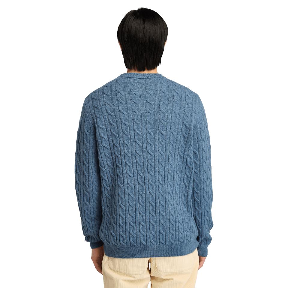 Phillips Brook Cable Crew Neck Sweater Folkstone Gray Heather