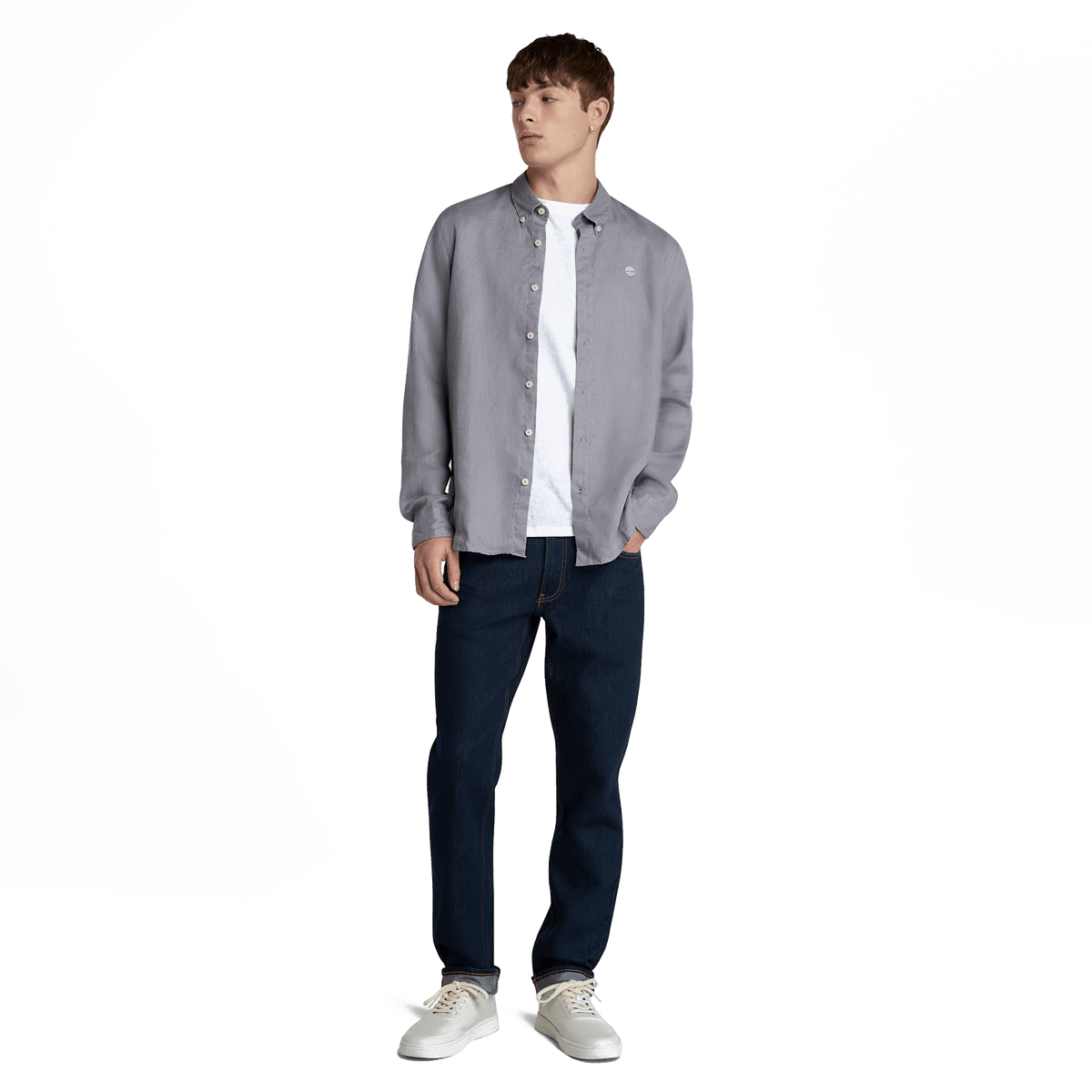 Mill Brook Linen Shirt Quicksilver Yd