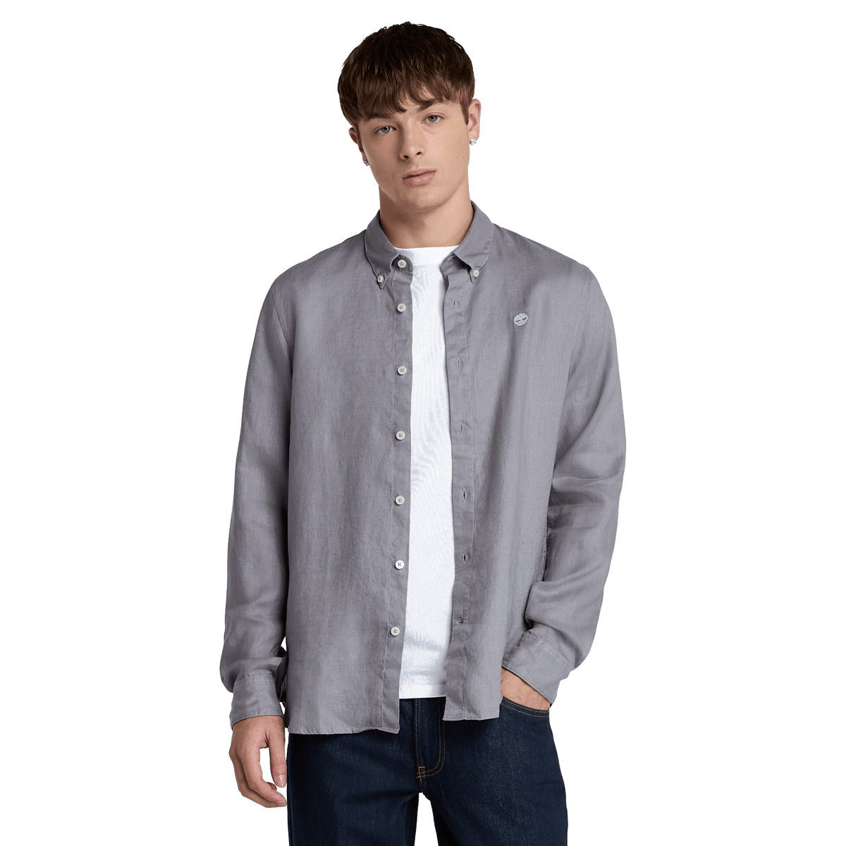 Mill Brook Linen Shirt Quicksilver Yd