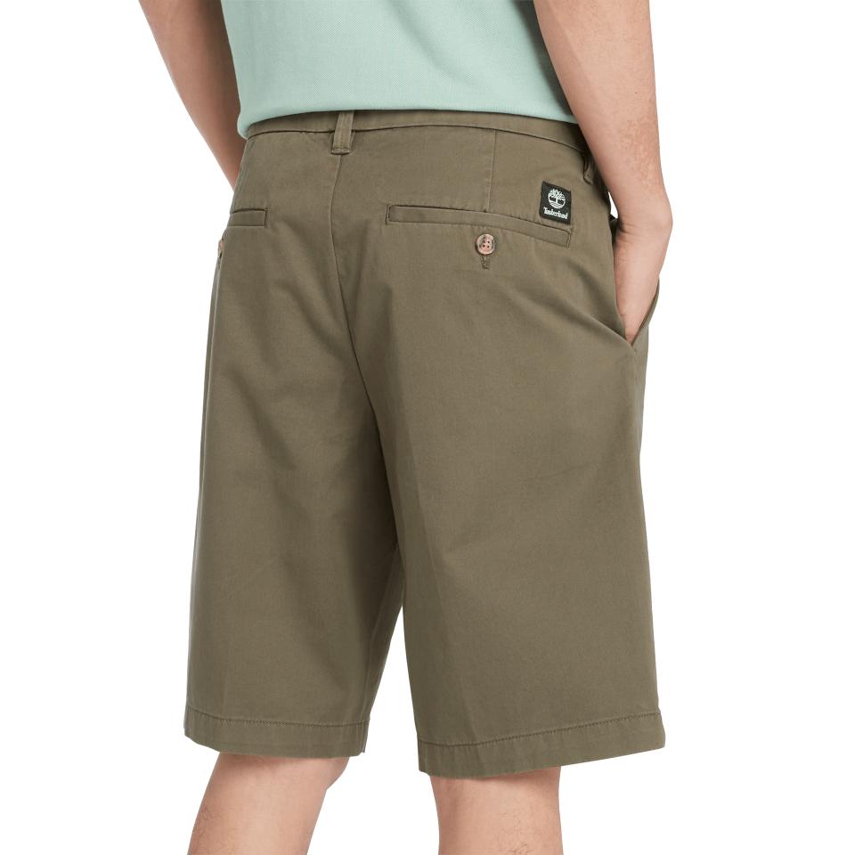 Claremont Twill Chino Short Leaf Green