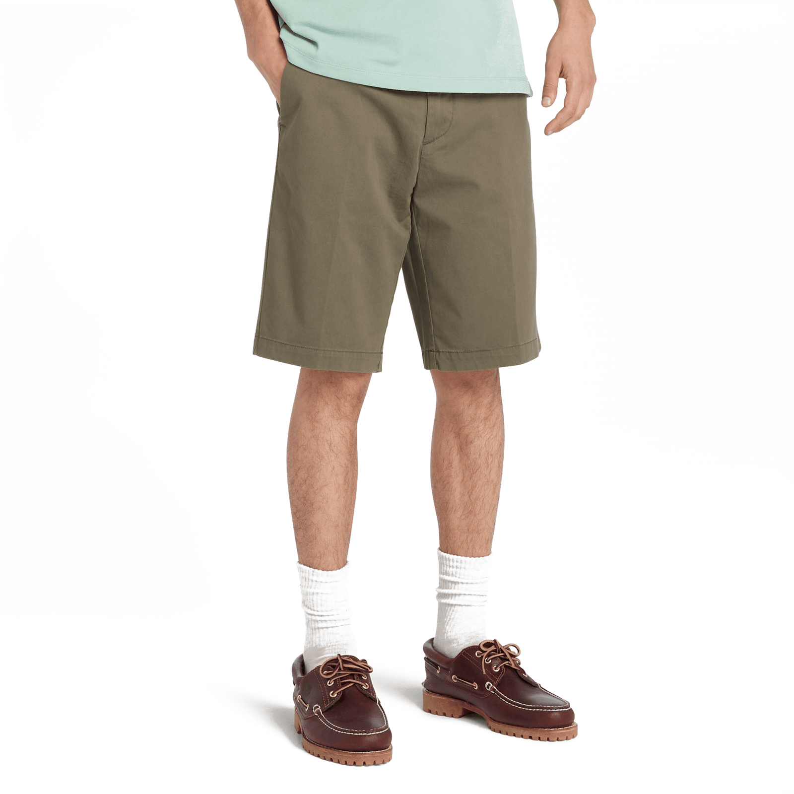Claremont Twill Chino Short Leaf Green