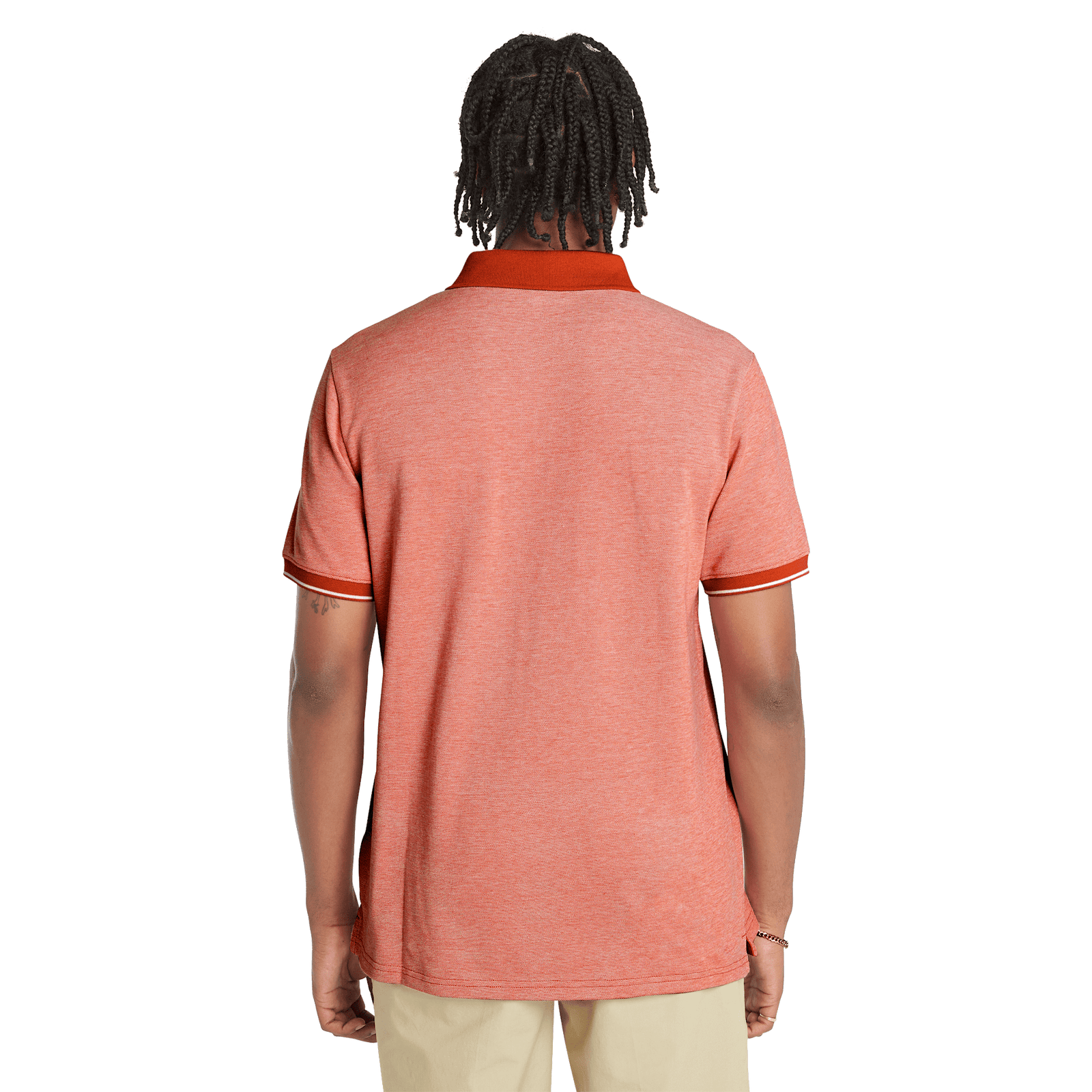 Oyster River Oxford Short Sleeve Polo Burnt Sienna-App