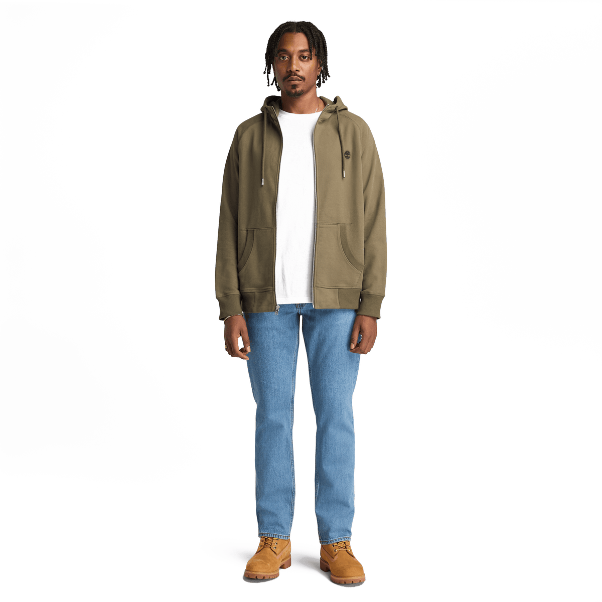 Exeter River Loopback Full Zip Hoodie Leaf Green