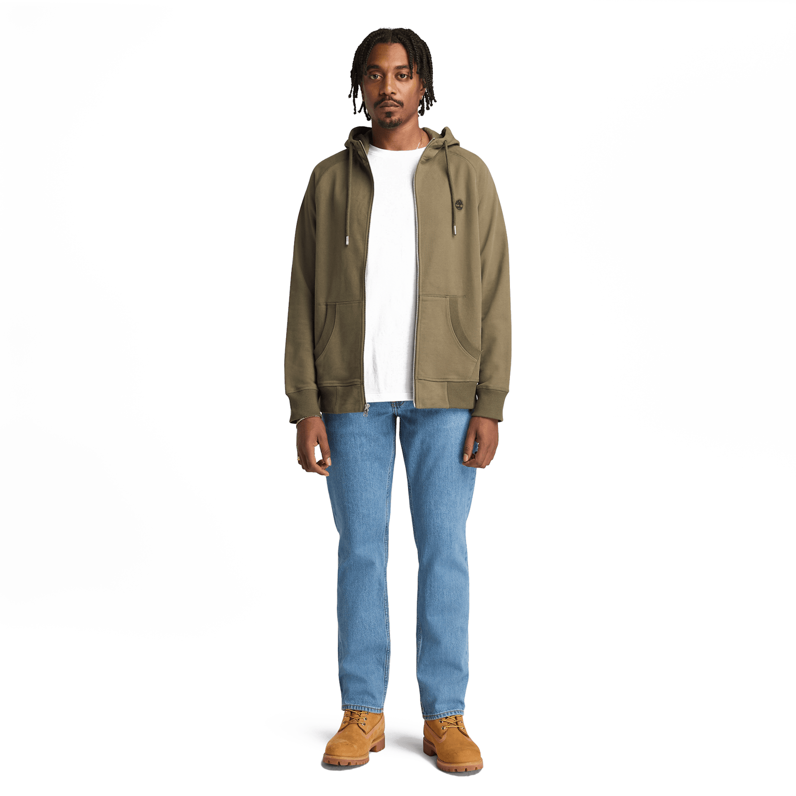 Exeter River Loopback Full Zip Hoodie Leaf Green