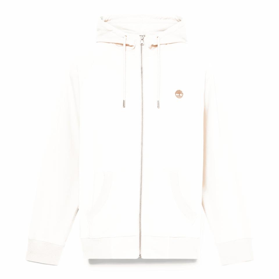 Exeter River Loopback Full Zip Hoodie White Smoke