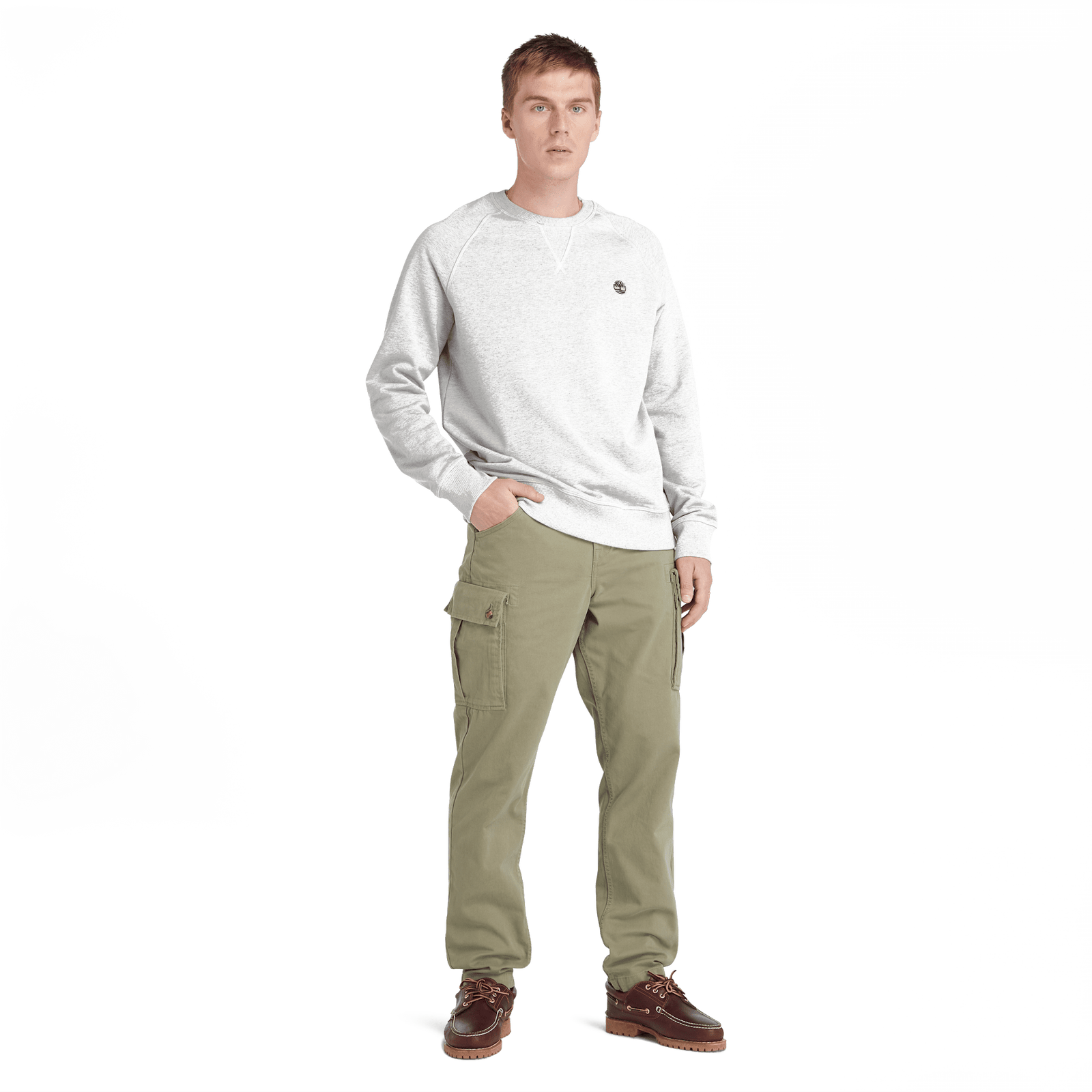 Exeter River Loopback Crew Neck Sweatshirt Medium Grey Heather