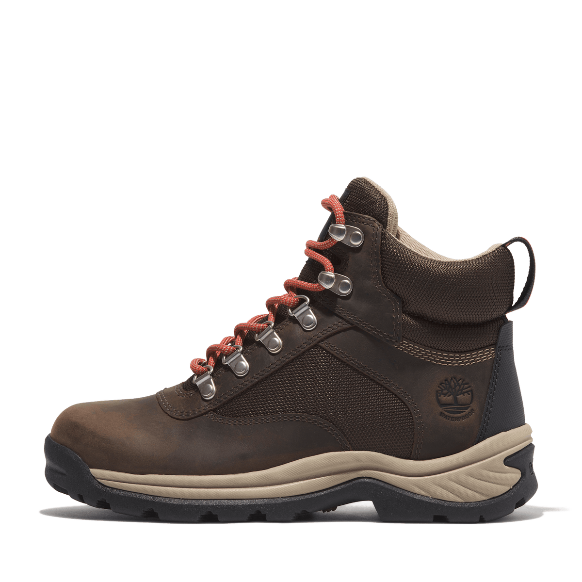 White Ledge Mid Lace Up Waterproof Hiking Boot Chocolate Brown
