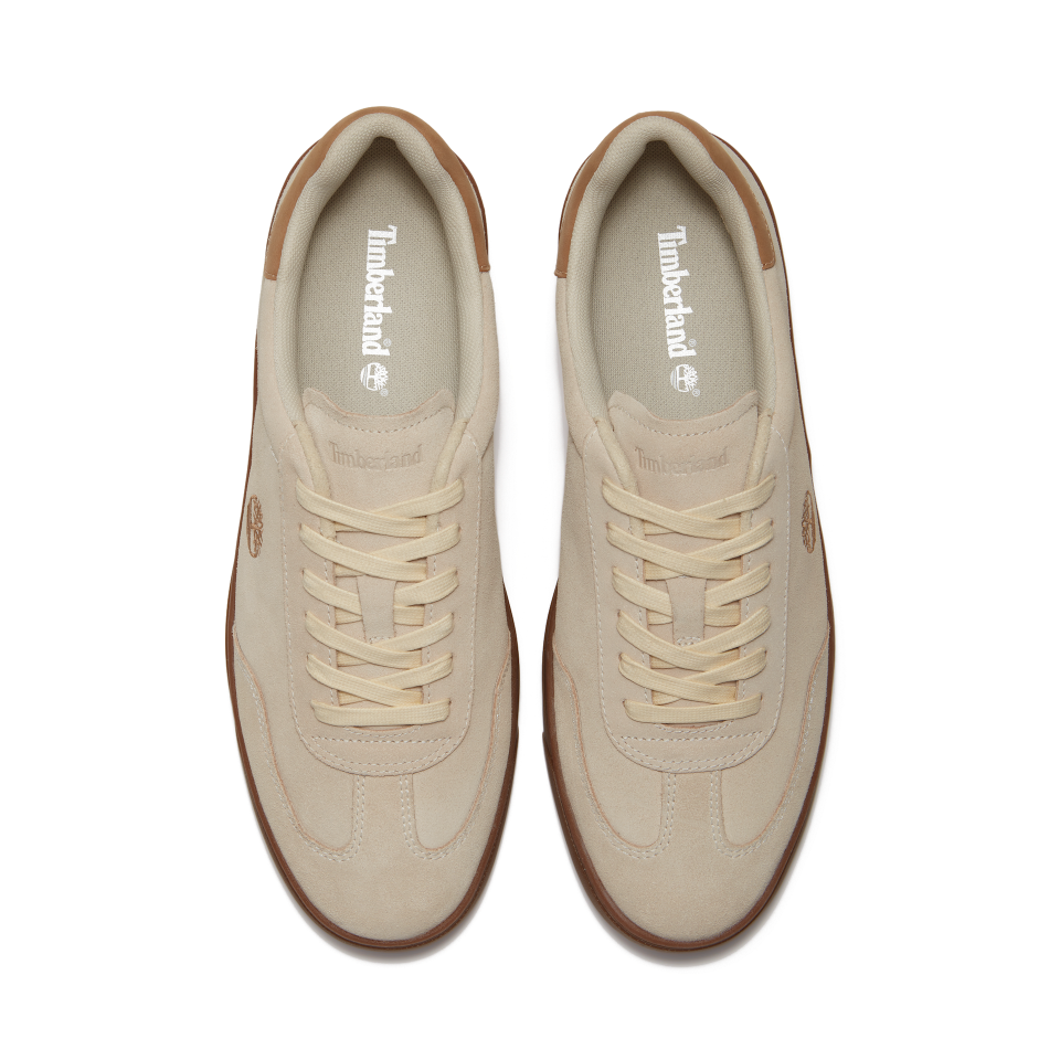 Lisbon Essential Low Lace Up Sneaker Natural Suede
