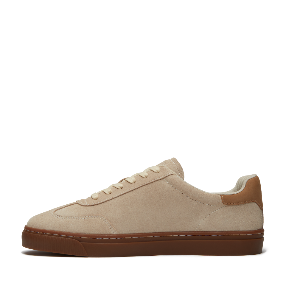 Lisbon Essential Low Lace Up Sneaker Natural Suede