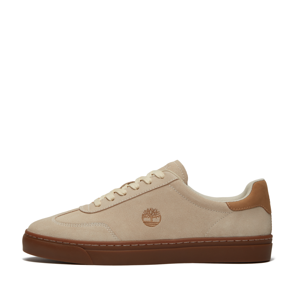 Lisbon Essential Low Lace Up Sneaker Natural Suede