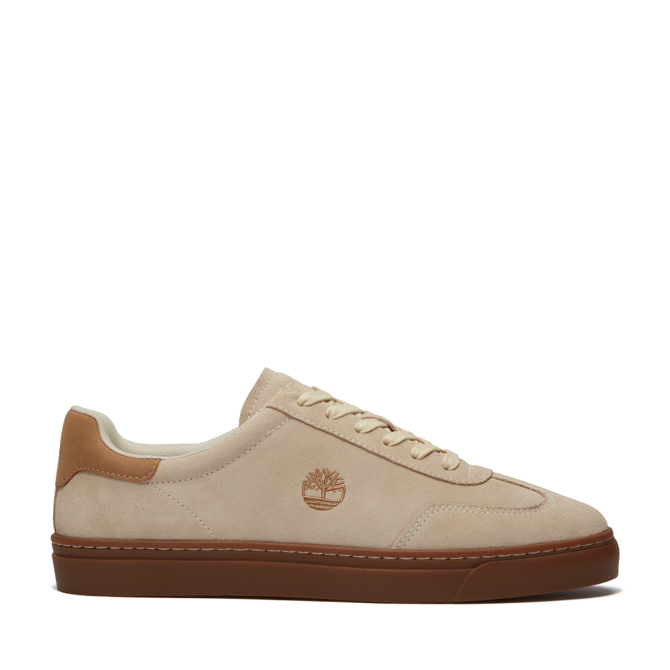 Lisbon Essential Low Lace Up Sneaker Natural Suede