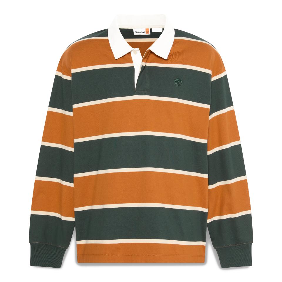 Rugby Polo Shirt Lth Brown-Green Gables