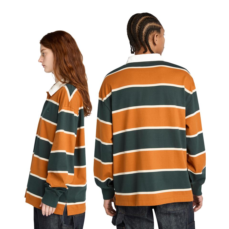 Rugby Polo Shirt Lth Brown-Green Gables